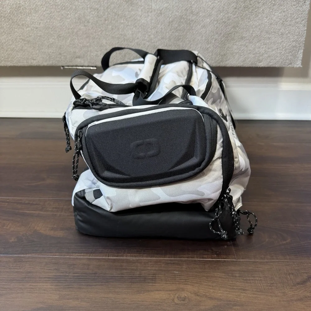 NEW OGIO Team Duffel Bag Camo Gray 35L Embroidered